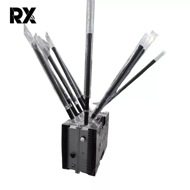 10 Channel အပြည့်အဝတီးဝိုင်း 360 °ရှာဖွေတွေ့ရှိ jamming ပစ္စည်းကိရိယာများ