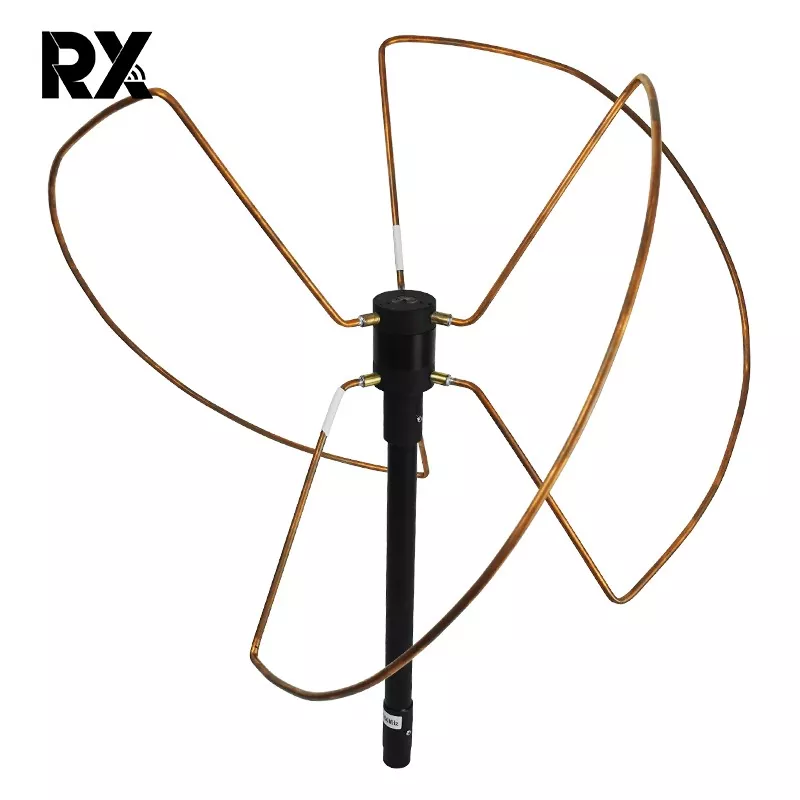 300-400MHz ဖိုက်ဘာမှန်လေးရွက် Clover Antenna UAV 300W